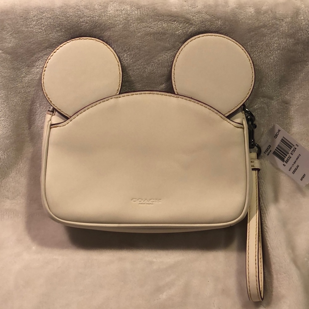 Coach Mickey Mouse Wristlet NWT